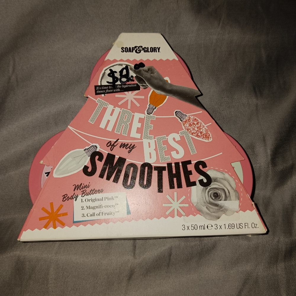 NWT! SOAP and GLORY 3pk Mini Body Butters